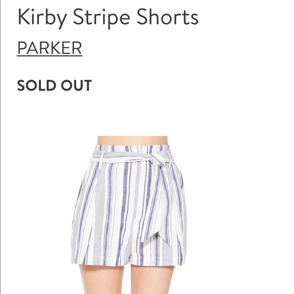 PARKER Kirby White Shorts